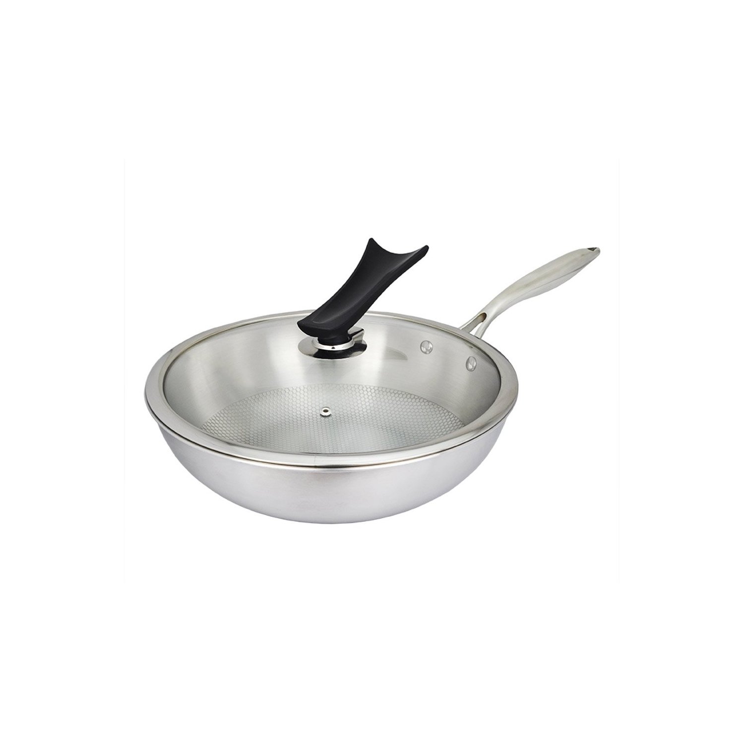 bayco 拜格 全不锈钢 bg1121 三层复底炒锅 139元包邮(z秒杀)