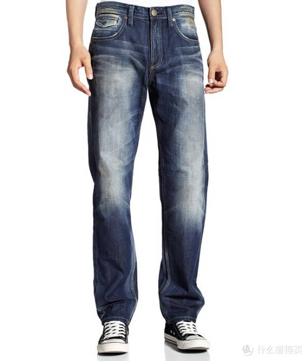 chevignon 男式 标准低腰牛仔裤